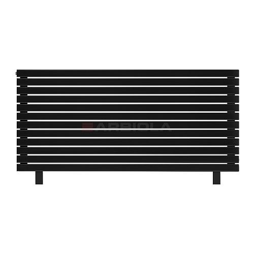 Arbiola Gorizont Liner HZ 1750-36-12 секции черный горизонтальный радиатор c боковым подключением с ножками