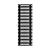 Arbiola Gorizont Compact H 500-63-29 секции черный горизонтальный радиатор c боковым подключением