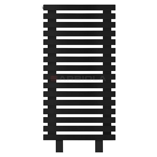 Arbiola Gorizont Ritmo HZ 600-40-16 секций чёрный горизонтальный  радиатор c боковым подключением (на ножках)