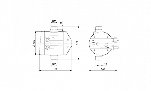 Grundfos PM1 22 Регулятор давления  с защитой от “сухого хода”