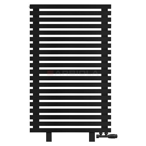 Arbiola Gorizont Ritmo VZ 750-40-20 секций чёрный горизонтальный  радиатор c нижним подключением (на ножках)