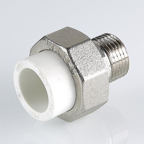 Valtec PPR Муфта 50 х 1 1/2" разъемная с переходом на наружную резьбу