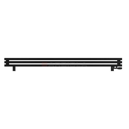 Arbiola Gorizont Ritmo VZ 2200-40-03 секции чёрный горизонтальный  радиатор c нижним подключением (на ножках)