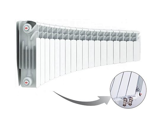 Rifar Base Ventil Flex 200 - 11 секции Биметаллический радиусный радиатор
