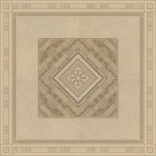 Versace Greek Rosone Beige/Oro 160x160 см Декор