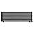 Arbiola Gorizont Ritmo VZ 2200-40-12 секций чёрный горизонтальный  радиатор c нижним подключением (на ножках)